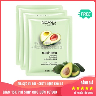 Combo 3 Túi Mặt Nạ Quả Bơ Bioaqua Niacinome Hydrating Shea Mask
