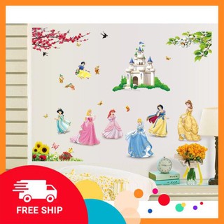 ⚡️𝗙𝗥𝗘𝗘𝗦𝗛𝗜𝗣⚡️ Decal dán tường Bảy nàng công chúa