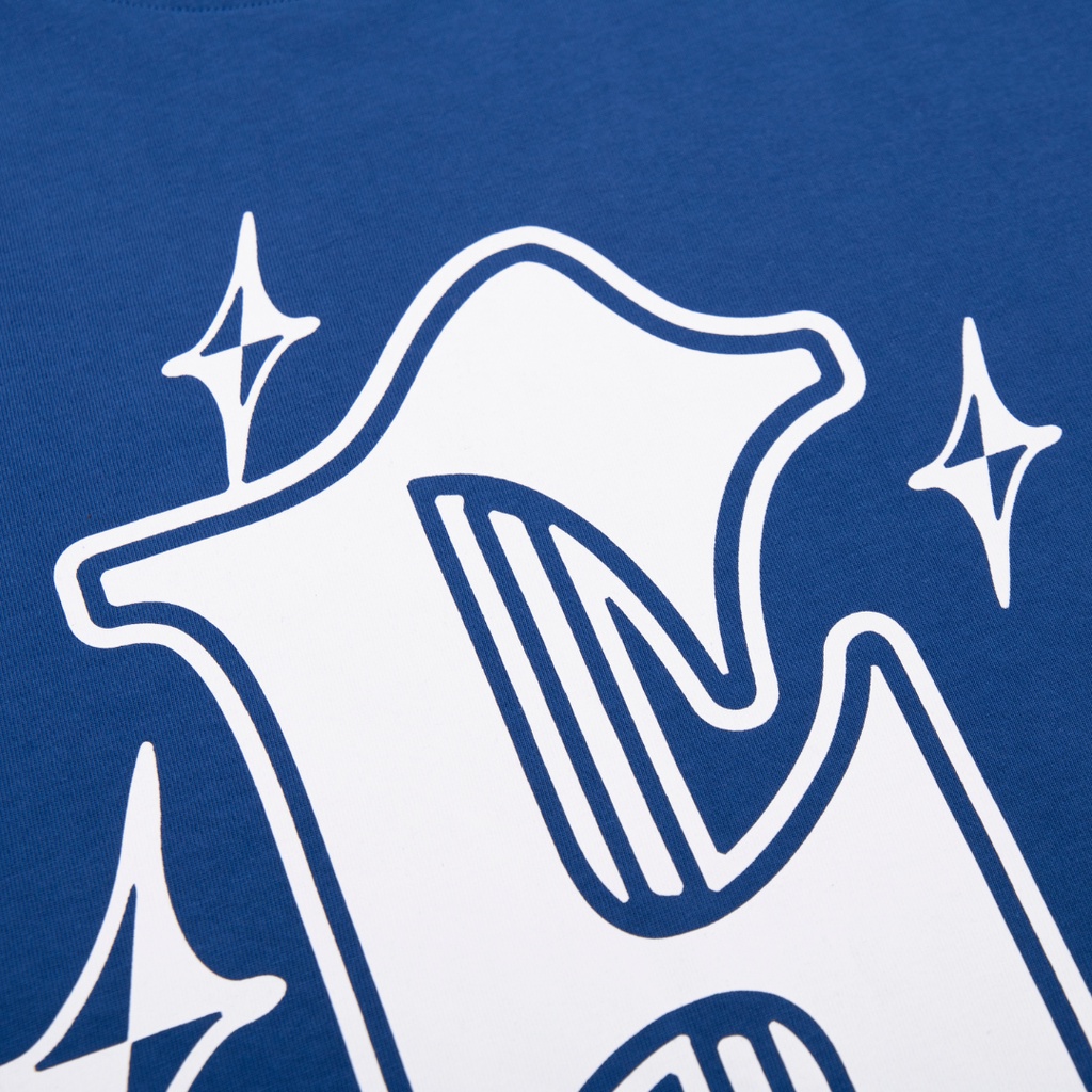 SWE - Áo phông unisex in hình cổ tròn GOTHIC TEE Xanh ngắn tay cotton thoáng mát thời trang chính hãng