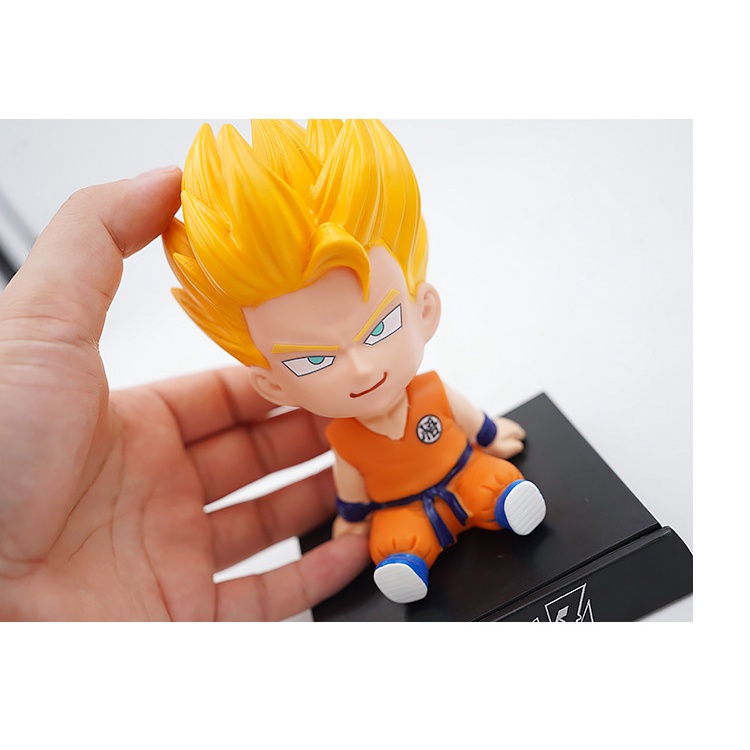 Mô hình Son Gohan - Mô hình Chibi lắc đầu trang trí taplo ô tô, trang trí bàn học, giá đỡ điện thoại