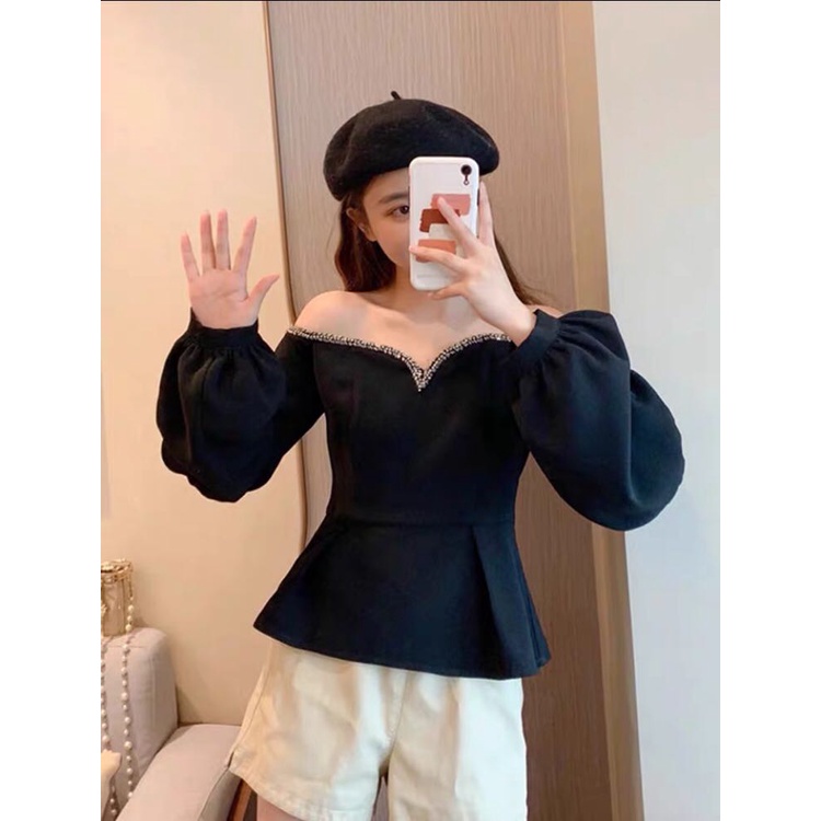 Áo trễ vai dài tay