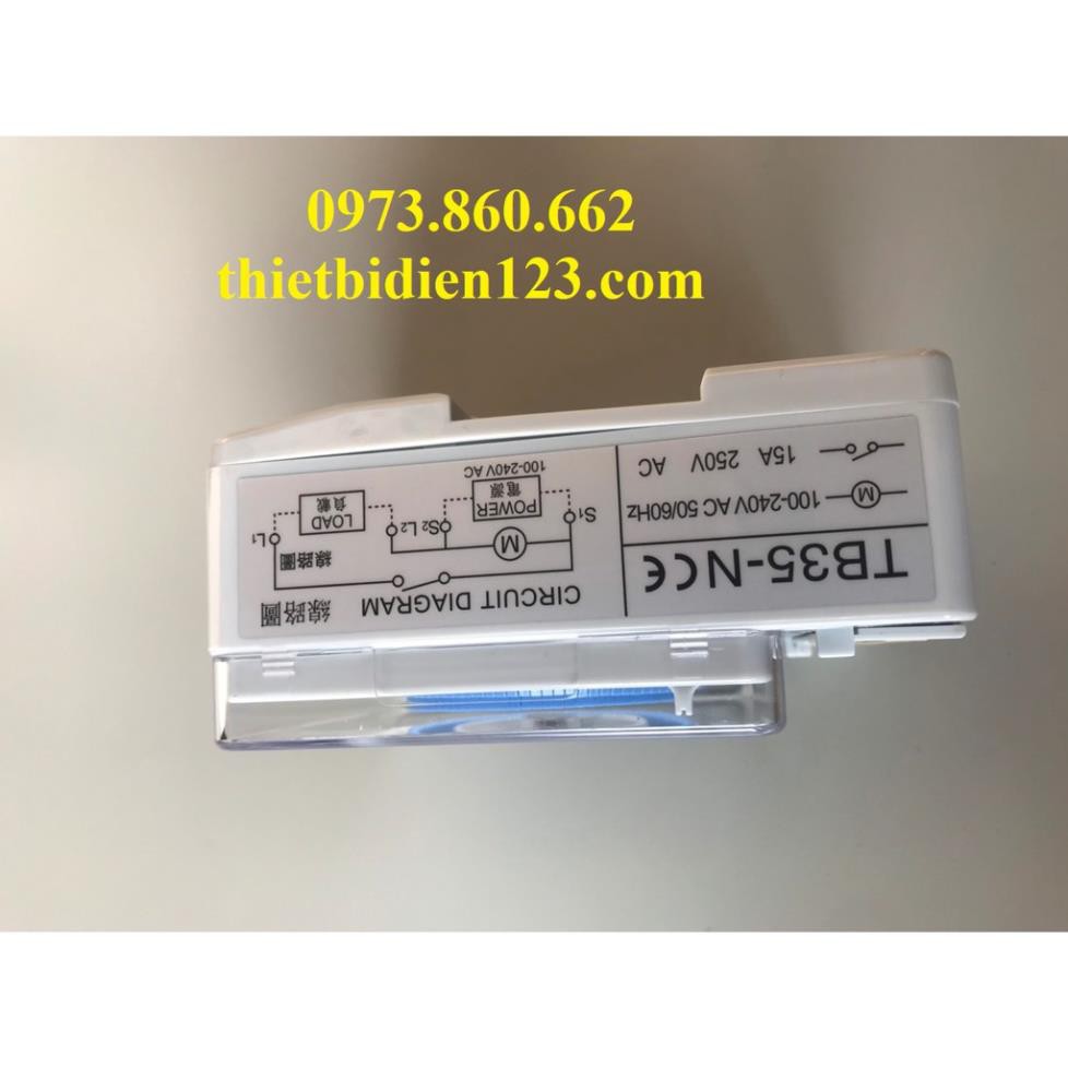 công tắc hẹn giờ thời gian thực 24h -TB35N CAMSO ( Pin màu cam)