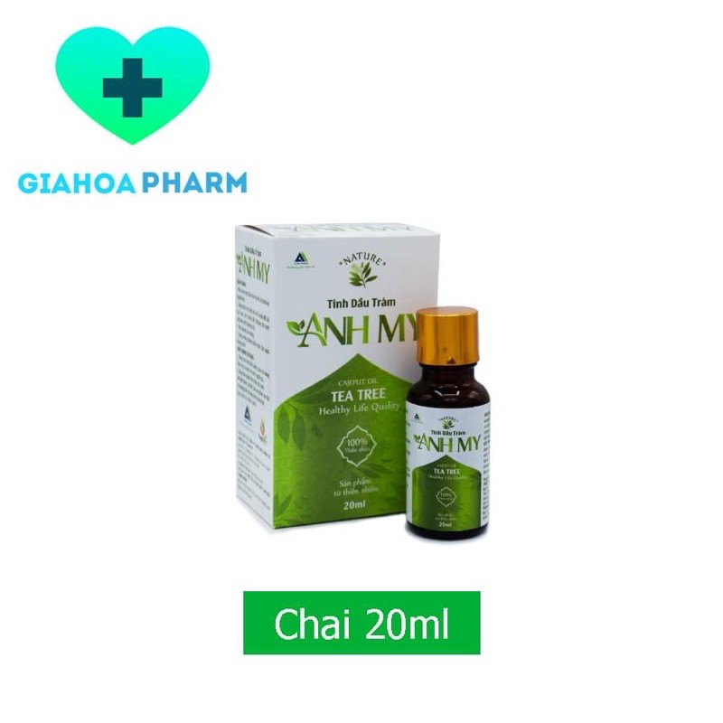 Tinh dầu tràm Anh My 20ml - An toàn trẻ sơ sinh, phụ nữ có thai, làm ấm, giảm sưng đau, muỗi đốt, côn trùng cắn