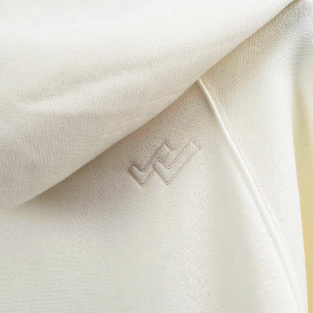 Hoodie &quot;Seven&quot; - Ivory White