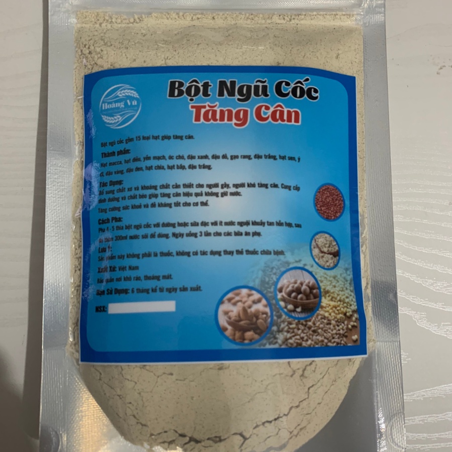 Ngũ cốc tăng cân Hoàng Vũ, bột ngũ cốc dinh dưỡng cho người gầy hũ 500gr