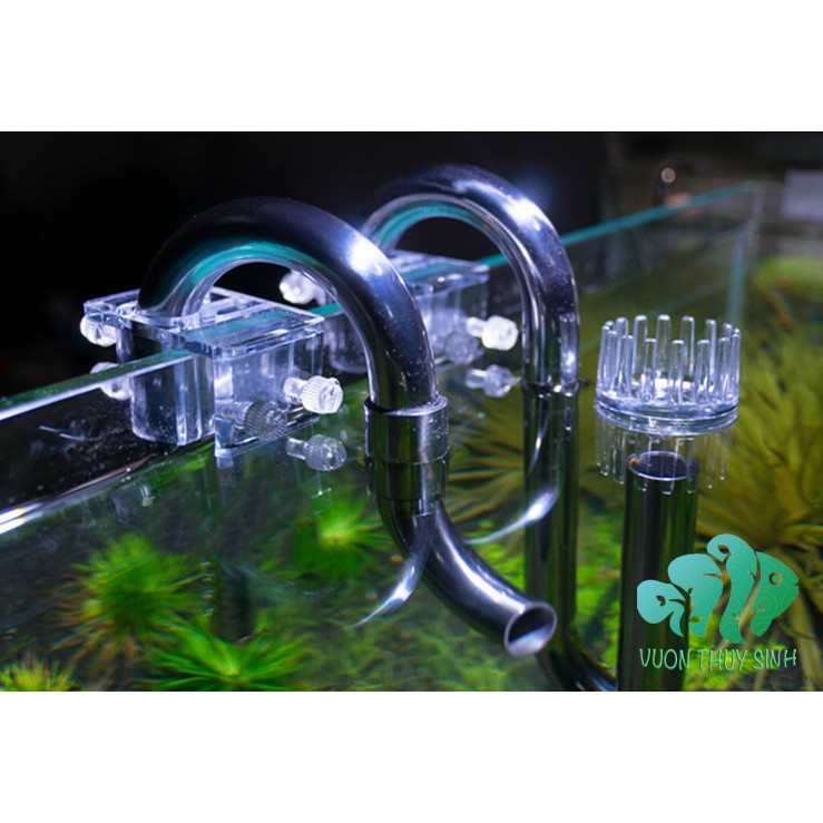 Ống IN OUT INOX MUFAN chính hãng fi16 (đầu out xoay chỉnh dòng, có lọc váng)