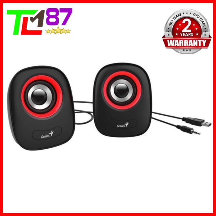 Loa Máy Vi Tính PC Laptop Để Bàn Cao Cấp 2.0 GENIUS SP-Q160 - Loa Nghe Nhạc Mini Có Dây