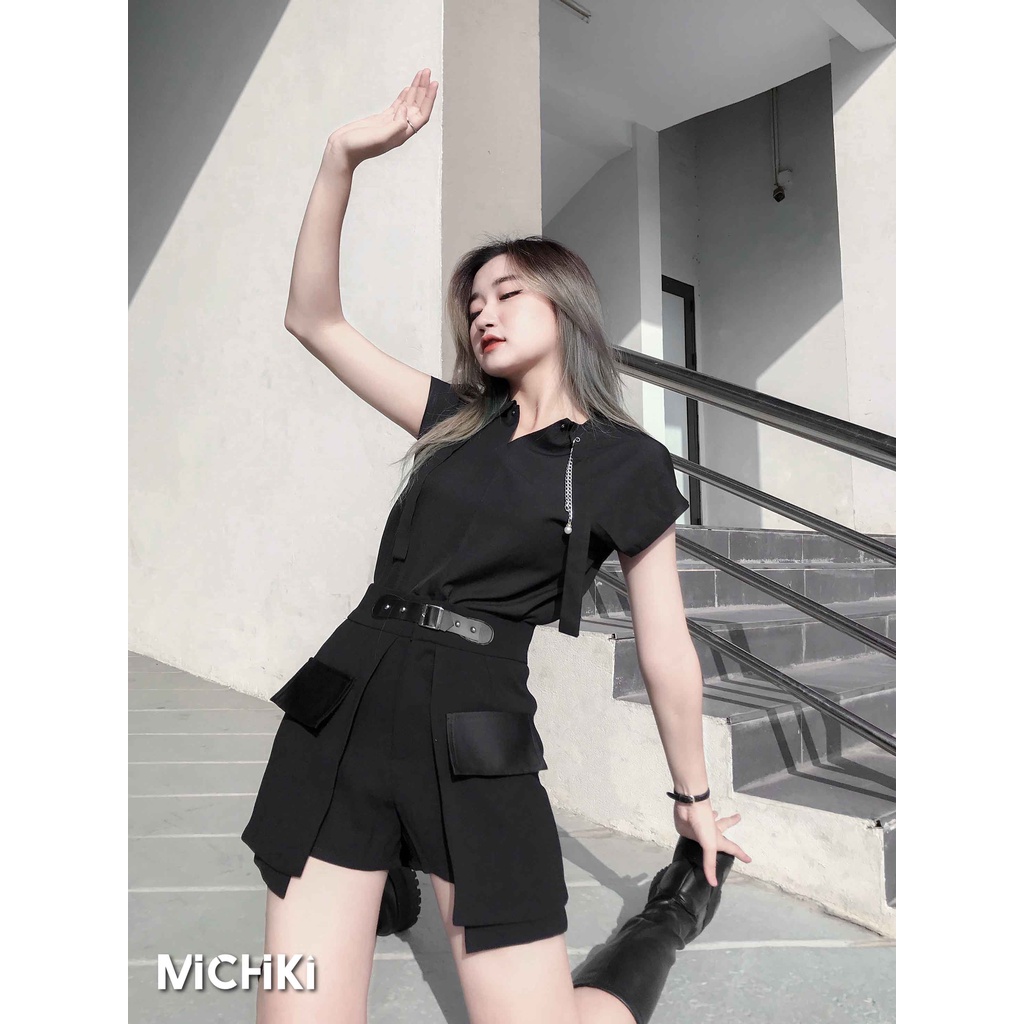 Áo sơ mi sát nách Michiki phong cách Ulzzang - Hàng thiết kế cao cấp