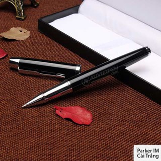Bút ký - Bút dạ bi Parker IM Đen cài trắng - Khắc tên lên bút Picasso theo yêu cầu