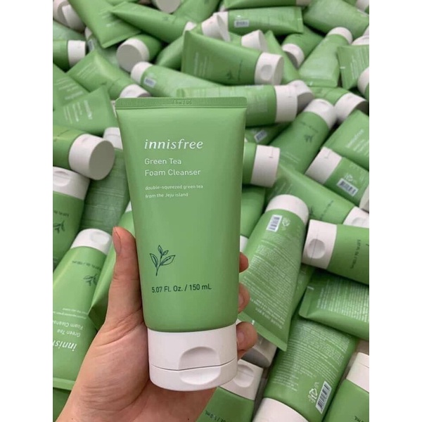 Sữa rửa mặt Innisfree trà xanh green tea cleansing foam cho da dầu mụn 150ML Hàn Quốc | BigBuy360 - bigbuy360.vn