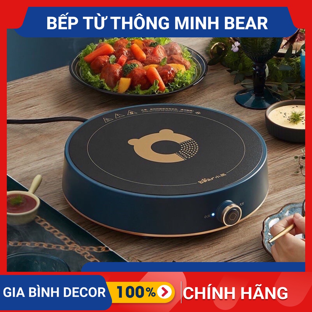 Bếp từ cảm ứng thông minh Bear, 2100W sử dụng siêu an toàn - Gia Bình Decor nội địa trung có sẵn