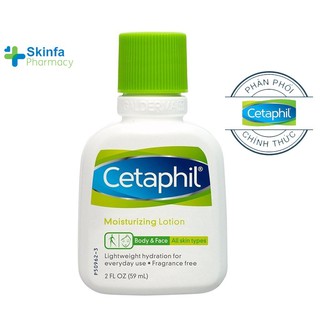 Cetaphil Moisturizing Lotion - Sữa dưỡng ẩm Cetaphil dưỡng ẩm toàn thân và da mặt 59ml - Skinfacy