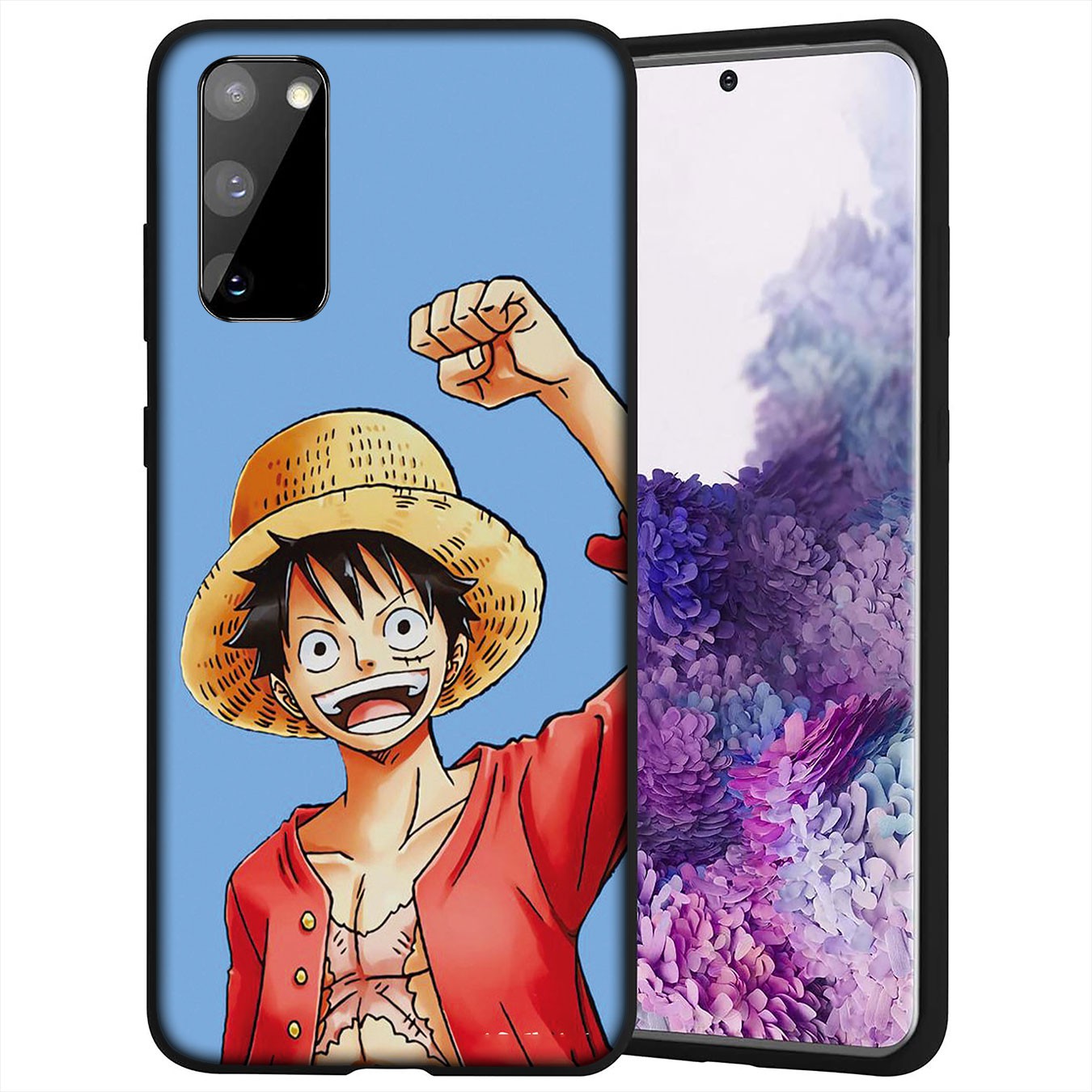 Samsung Galaxy A02S J2 J4 J5 J6 Plus J7 Prime A02 M02 j6+ A42 + Casing Soft Silicone luffy One Piece Phone Case