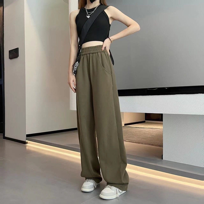 Quần Thể Thao Ống Rộng Thời Trang Hàn Quốc Dành Cho Nữ