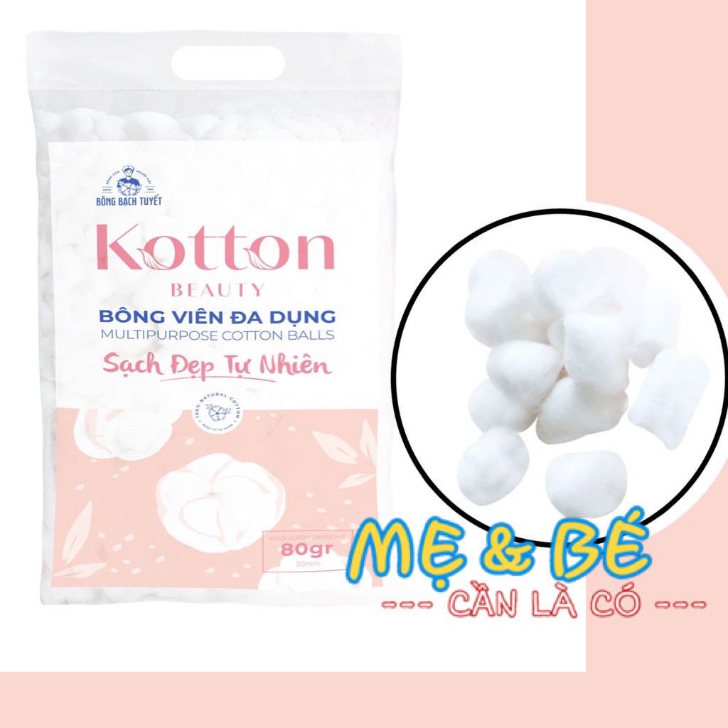 BÔNG GÒN VIÊN BẠCH TUYẾT 80GR