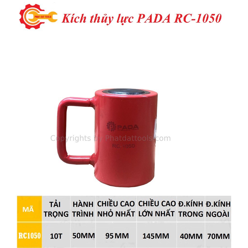 Combo Kích Thủy Lực RSC1050 và Bơm Tay CP180