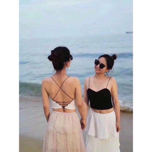Áo yếm đan dây siêu hot (có mút ngực)