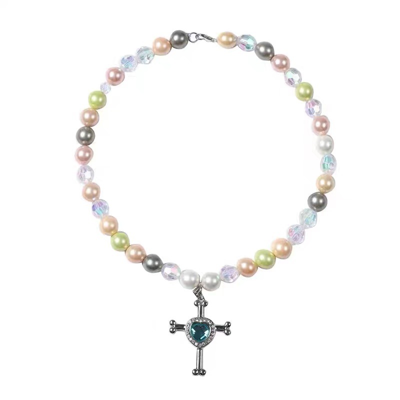 vòng cổ Mặt Hình Thánh Giá Đính Đá Pha Lê