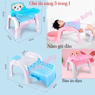 Ghế Đa năng " 3 in 1 ", Bàn ăn dặm , Ghế nằm gội đầu , bàn tập vẽ tập tô