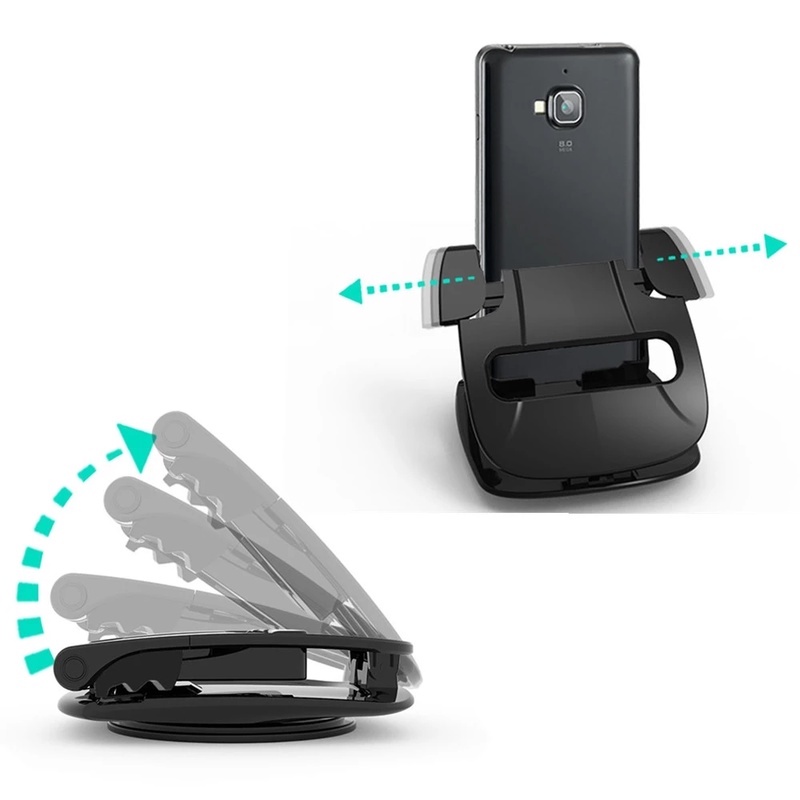 Giá Đỡ Điện Thoại / Thiết Bị Định Vị GPS 4.0-6.5 Inch Xoay 360 Độ Chống Trượt Gắn Bảng Điều Khiển Xe