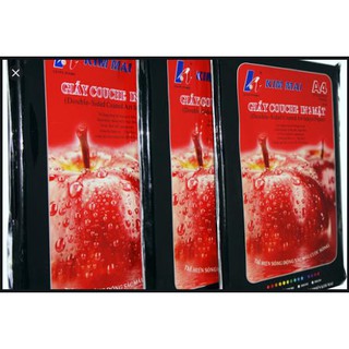 Giấy in ảnh Kim Mai 2 mặt bóng A4 260 ( In couche A4 2 mặt bóng 260)