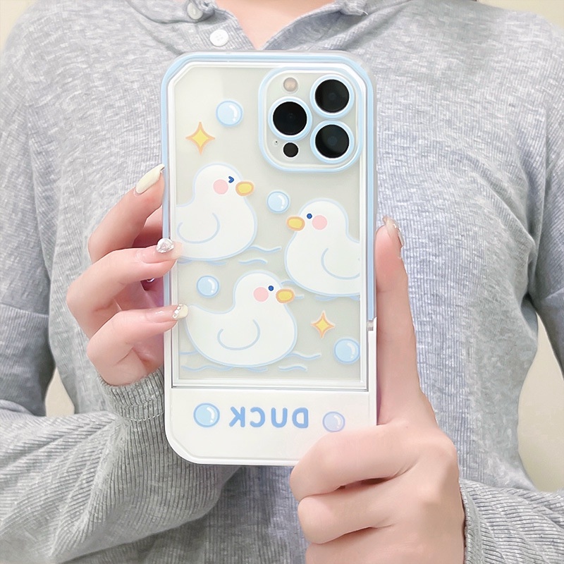 Ốp Điện Thoại Kèm Giá Đỡ Tàng Hình Phong Cách Mới Cho iphone13Promax 12Pro 11 / 6 / 7 / 8 / PLUS