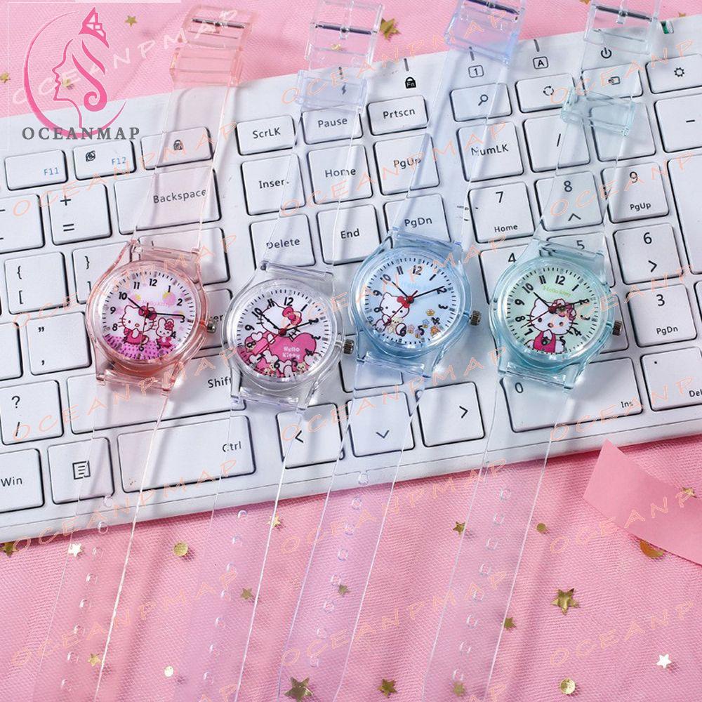 Đồng Hồ Đeo Tay Chống Nước Hình Mèo Kitty Dễ Thương Thời Trang Cho Nữ