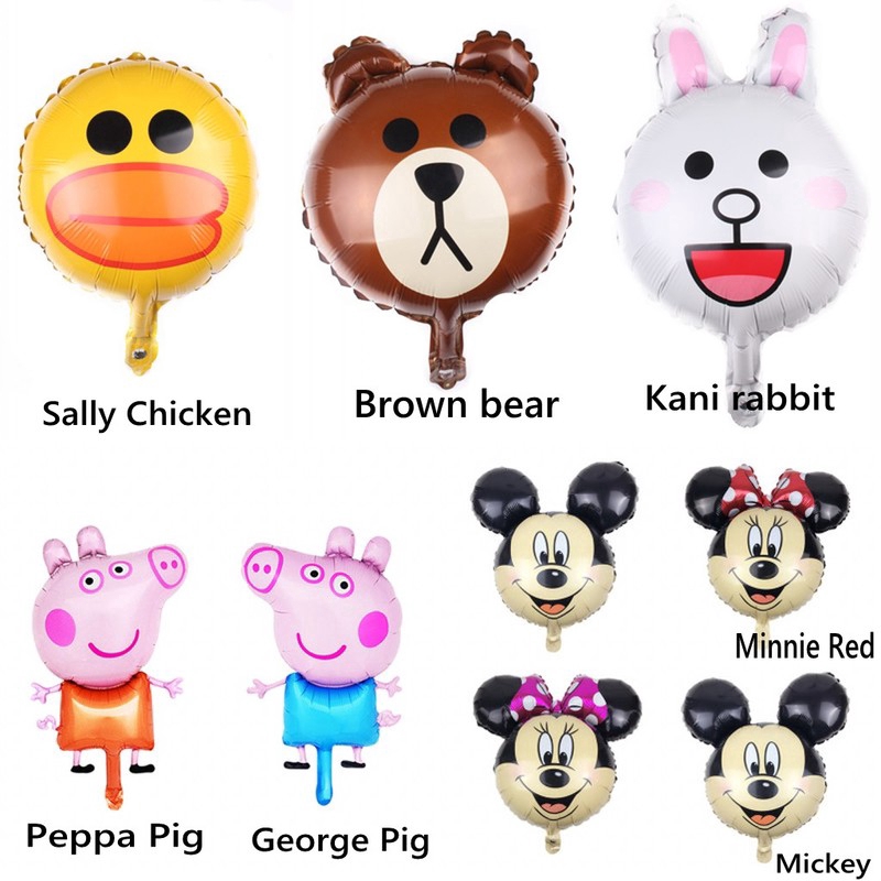 Bong bóng latex thiết kế hình động vật cho trang trí tiệc bé