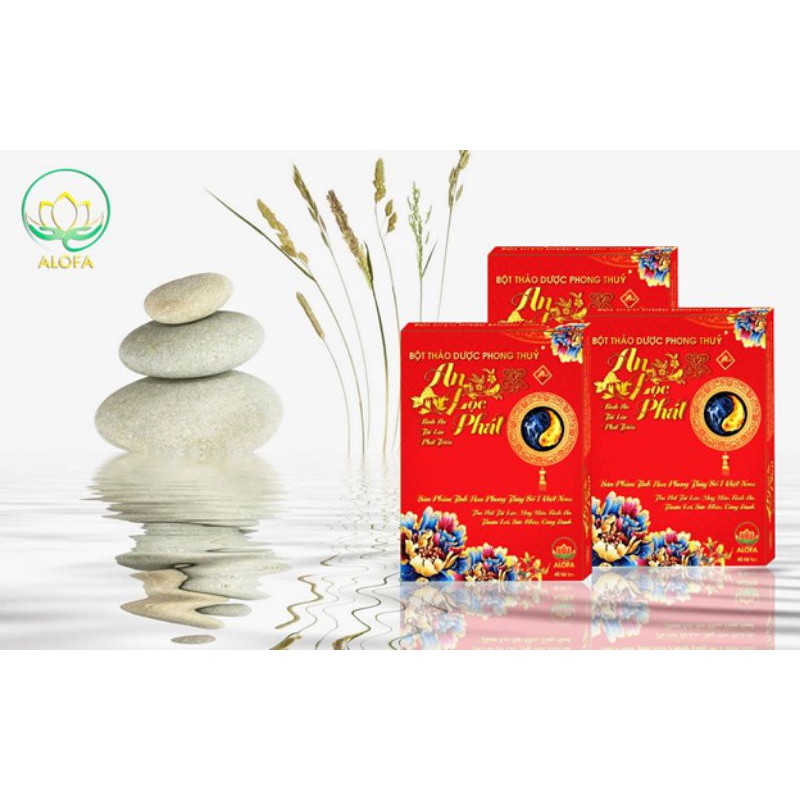 Bột Phong Thủy Alofa (40 gói nhỏ tặng 1 túi gấm tài lộc)(combo 3hop tặng 1 lư xông bột) | BigBuy360 - bigbuy360.vn