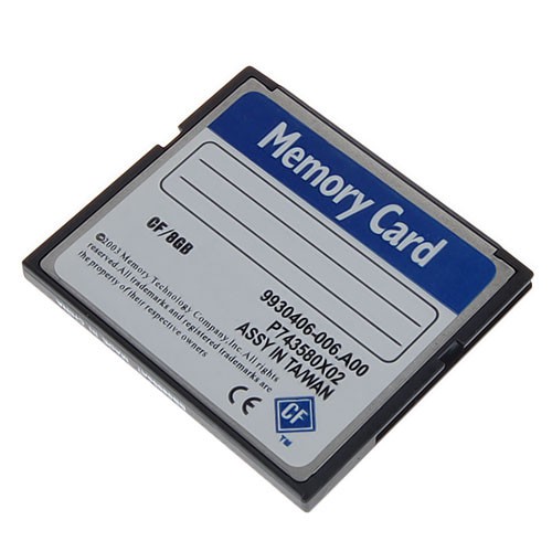 8GB 8 GB Compact Flash CF 133X Memory Card for GPS PDA