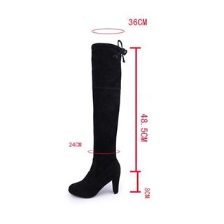 Giày Boot Nữ Cao Qua Gối Có Lót Lông