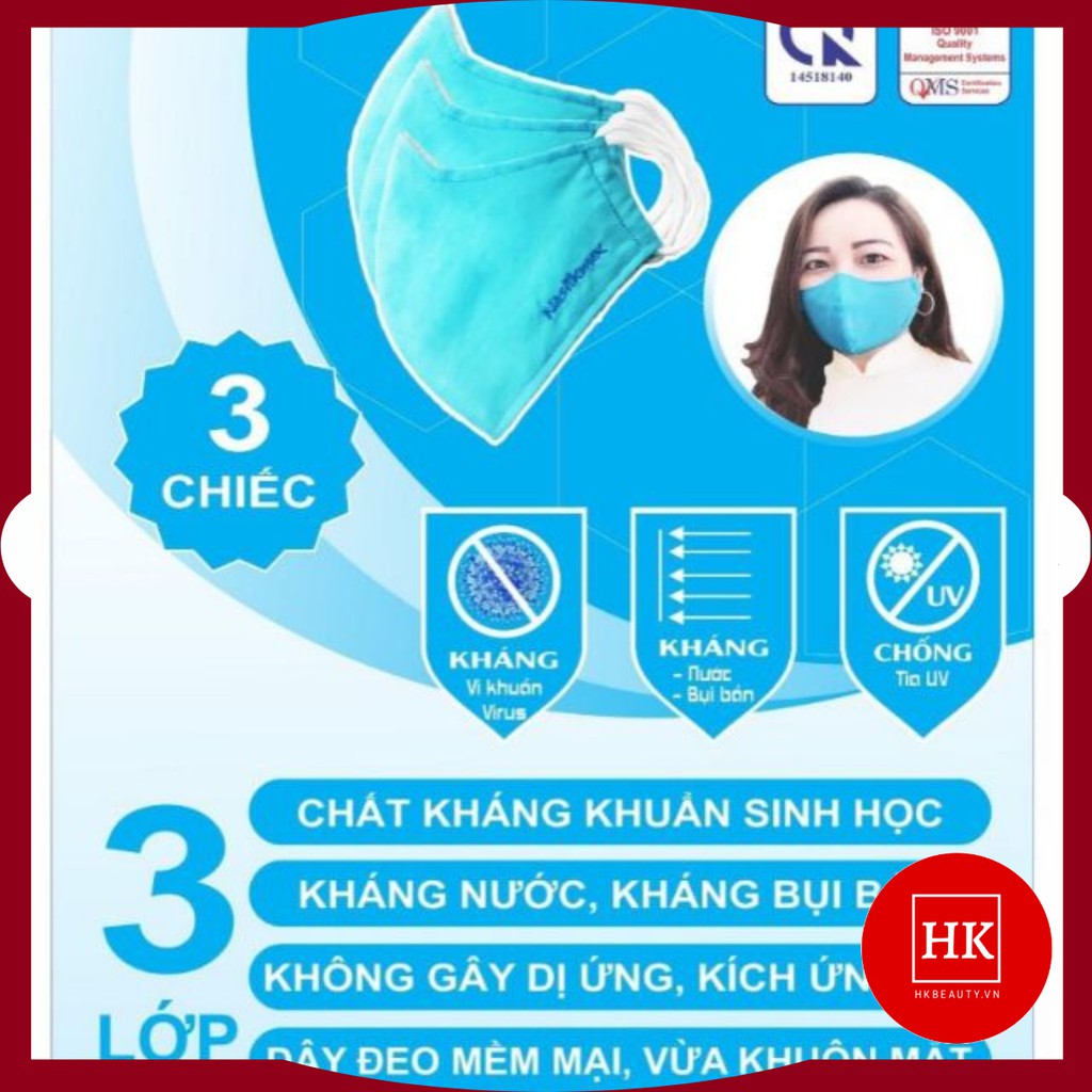 😷#KHẨU_TRANG_VẢI_3_LỚP_NASILKMEX | BigBuy360 - bigbuy360.vn