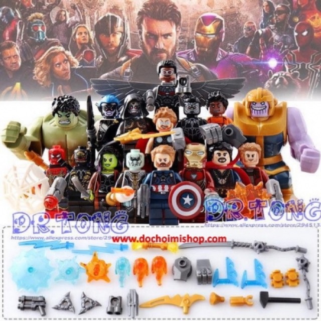 ✨✨ Set 16 Lắp ráp Siêu anh hùng AVENGERS - Cuộc chiến vô cực ✨✨ Decool Lele 34067 ✨✨ DLP9086