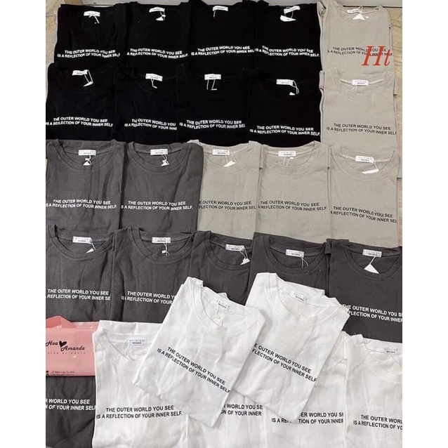 Áo phông 2 dòng chữ H2A488