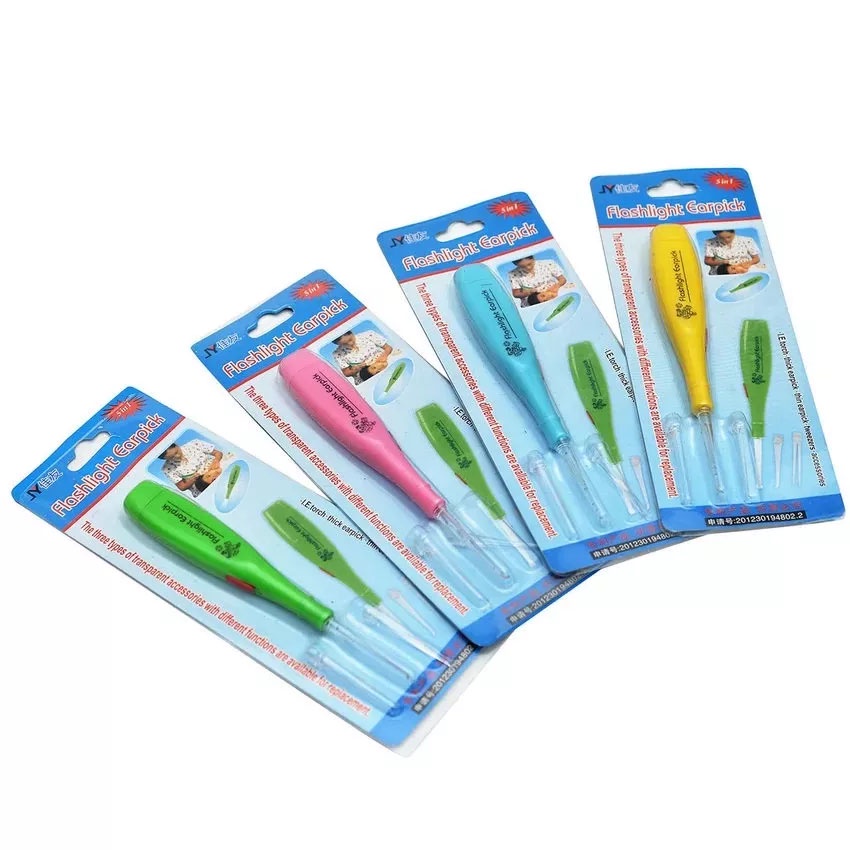 Dụng vụ vệ sinh tai, lấy ráy tai có đèn Led,  - dùng pin