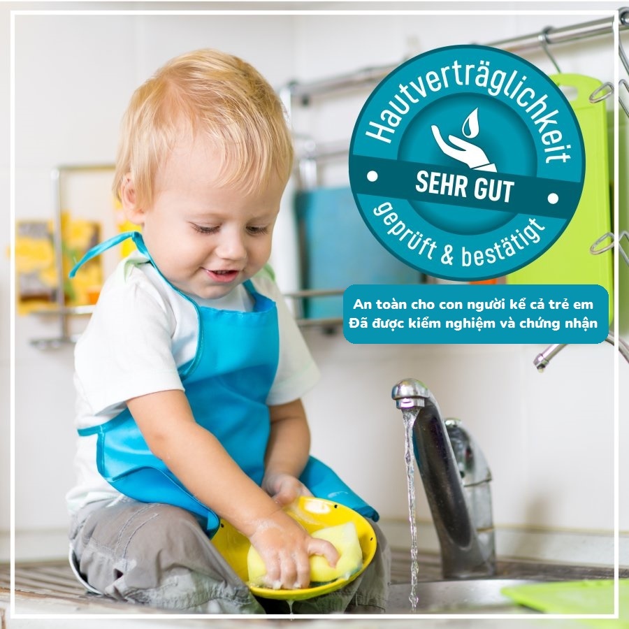 Nước Rửa Bát Hữu Cơ POLIBOY An Toàn Cho Bé, Bảo Vệ Da Tay 500ml Siêu Đậm Đặc, Hoàn Toàn Tự Nhiên