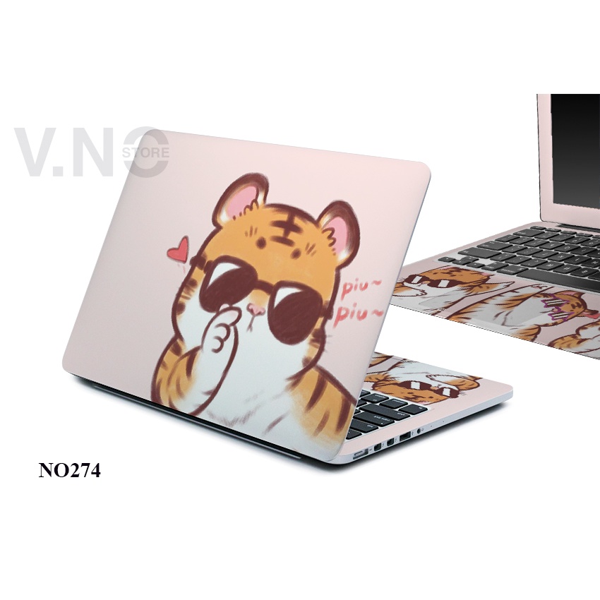 Skin dán Laptop VNO SKIN - mèo xinh cao cấp cho các dòng laptop dell/acer/asus/lenovo/hp/...
