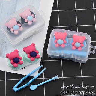 Khay đựng lens gấu baby đơn