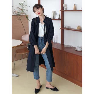 Áo khoác mỏng 2 màu xanh & be