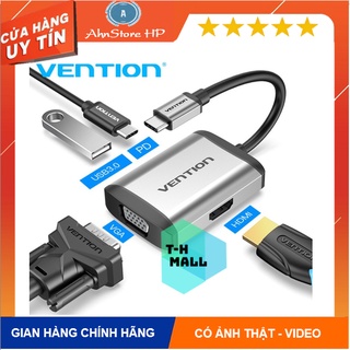 Bộ cáp chuyển đổi hub 6 in 1 usb type c to sang hdmi 4k usb3.0 pd rj45 vention ravpower aukey cho samsung dex macbook