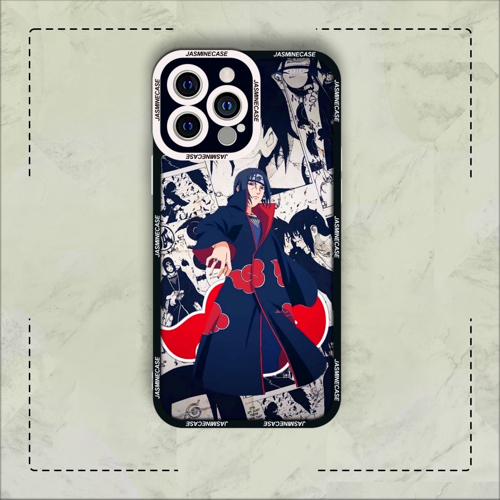 Ốp lưng iphone samsung xiaomi oppo cạnh vuông JM Case Naruto Itachi Anime