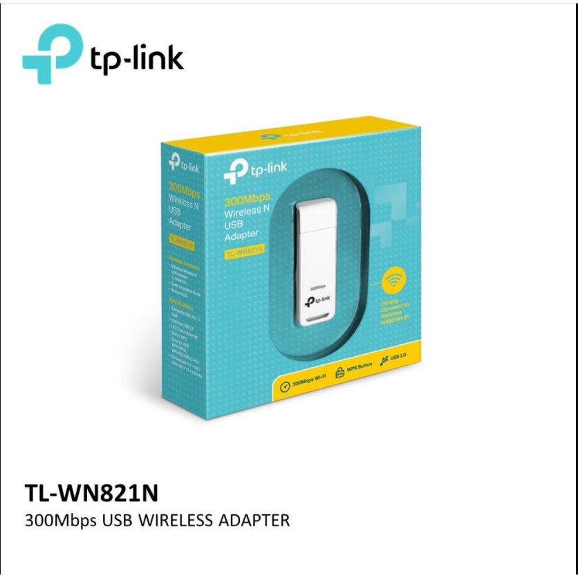 TP-Link TL-WN821N - USB Wifi Hỗ Trợ Kết Nối Không Dây Chuẩn N Tốc Độ 300Mbps - Hàng Chính Hãng