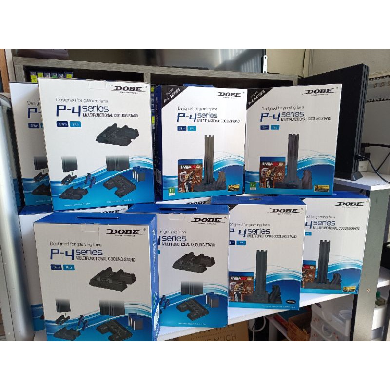 Đế Tản Nhiệt Kèm Khay Đựng Đĩa Game Cho Máy PS4 Pro và PS4 Slim Mới 100%