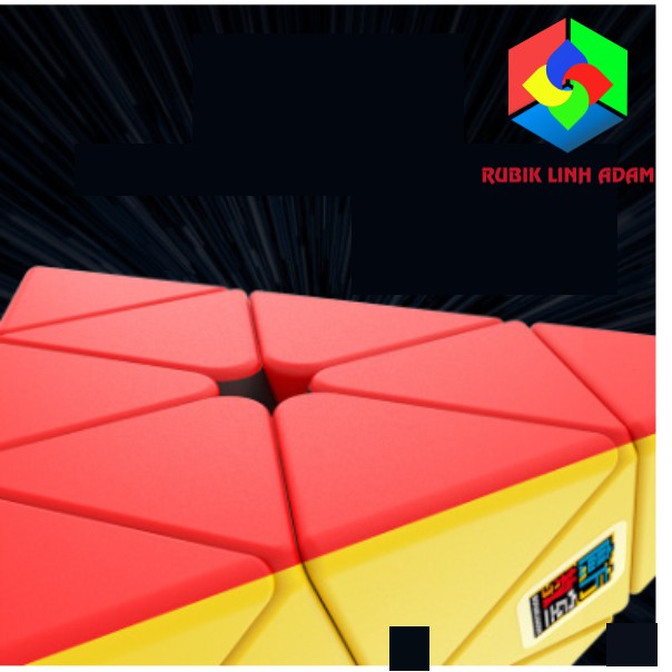 Rubik tam giác Meilong Pyraminx Đen/Stickerless