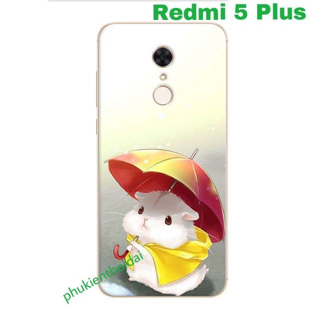 Xiaomi Redmi 5 Plus ốp lưng dẻo in 3D hình dễ thương