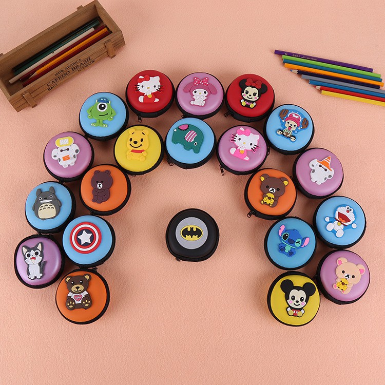 Hộp đựng tai nghe cáp sạc hoạt hình