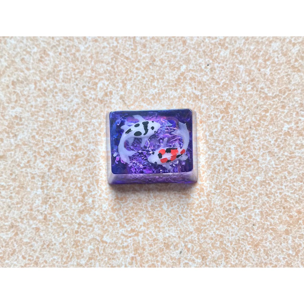 Nút bàn phím Keycap 1,25u nút Ctrl, Alt, Fn, Windows cá Koi trang trí bàn phím cơ gaming
