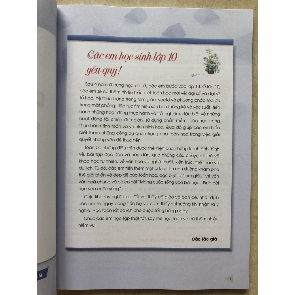 Sách giáo khoa Toán 10 Cánh Diều mới 2022