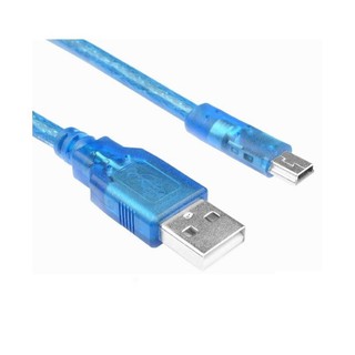 CÁP MINI USB SANG USB NGẮN 30CM XANH CHỐNG NHIỄU DÙNG CHO Ô TÔ KẾT NỐI NGHE NHẠC, TRUYỀN DỮ LIỆU MÁY ẢNH