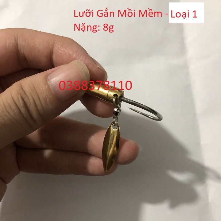 Lưỡi Gắn Mồi Mềm Câu Lure, Lưỡi Câu Cá Giả - L12